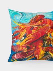 Crawfish Fabric Decorative Pillow