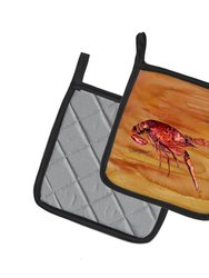 Crawfish Hot and Spicy Pair of Pot Holders