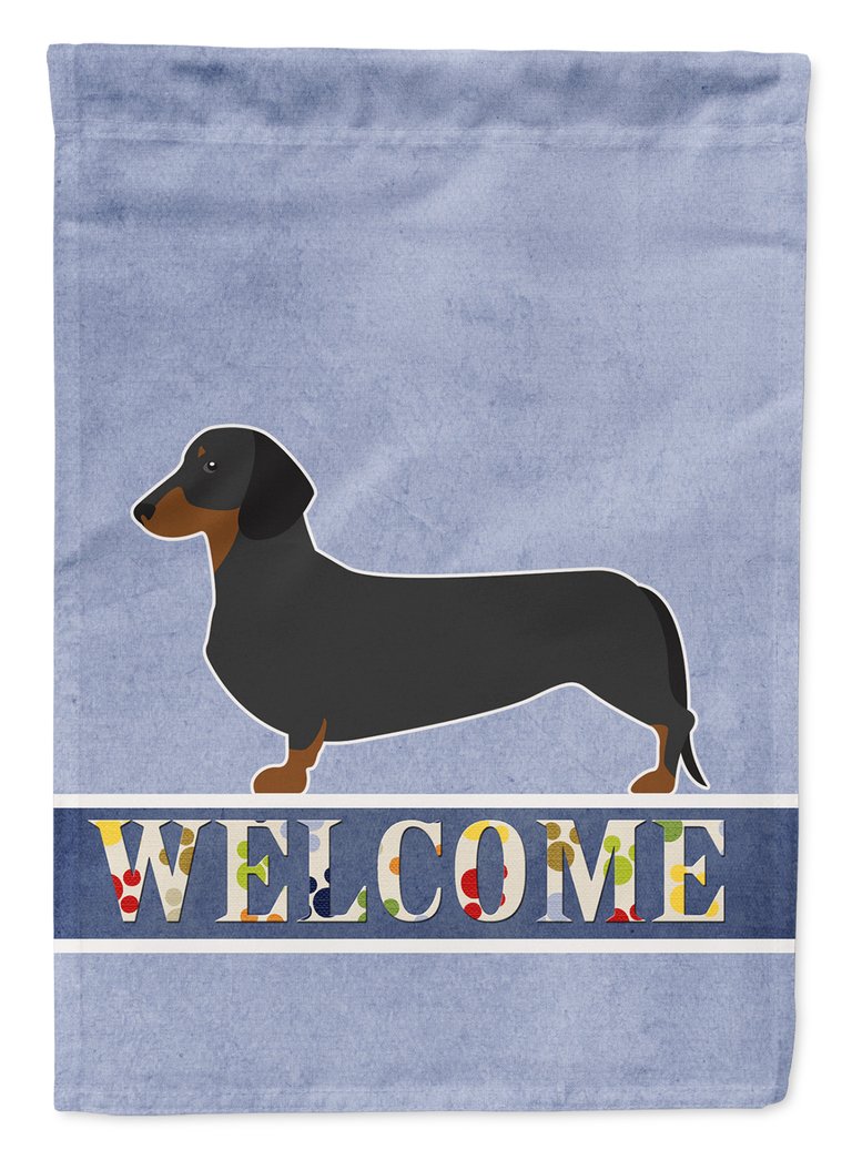 Dachshund Welcome Garden Flag 2-Sided 2-Ply - BB5486GF