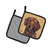 Dachshund Wipe your Paws Pair of Pot Holders