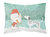 Dalmatian and Snowman Christmas Fabric Standard Pillowcase