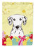 Dalmatian Easter Egg Hunt Garden Flag 2-Sided 2-Ply