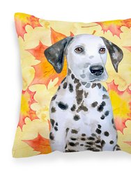 Dalmatian Puppy Fall Fabric Decorative Pillow
