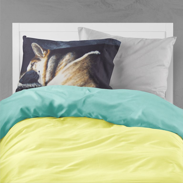 Day Dreamer German Shepherd Fabric Standard Pillowcase