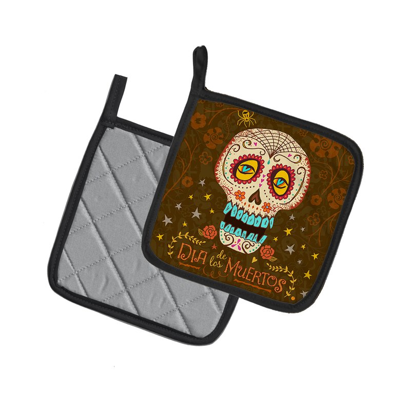 Day of the Dead Pair of Pot Holders