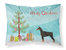 Doberman Pinscher Christmas Tree Fabric Standard Pillowcase