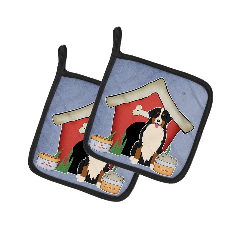Dog House Collection Bernese Mountain Dog Pair of Pot Holders