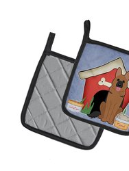 Dog House Collection German Shepherd Pair of Pot Holders