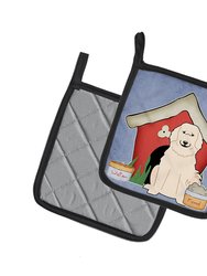 Dog House Collection Great Pyrenese Pair of Pot Holders