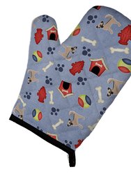 Dog House Collection Longhair Black  Tan Chihuahua #2 Oven Mitt