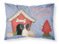 Dog House Collection Papillon Black White Fabric Standard Pillowcase