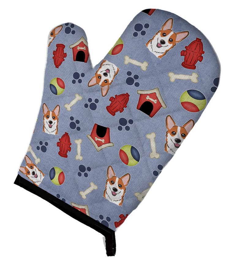 Dog House Collection Red Corgi Oven Mitt