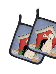 Dog House Collection Soft Coated Wheaten Terrier Pair of Pot Holders