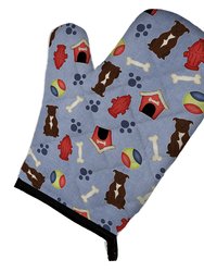 Dog House Collection Staffordshire Bull Terrier Chocolate Oven Mitt