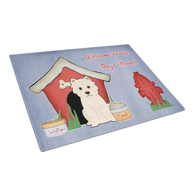 Dog House Collection Westie Glass Cutting Board - BB2796LCB