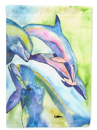 Caroline's Treasures Dolphins Garden Flag 2-Sided 2-Ply product