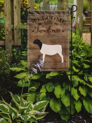 Dorper Sheep Welcome Garden Flag 2-Sided 2-Ply