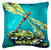 Dragonfly Matin Fabric Decorative Pillow