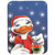Duck with Christmas Ornament Glass Large Cutting Board
