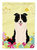 Easter Eggs Border Collie Black White Garden Flag 2-Sided 2-Ply