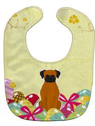 Easter Eggs Fawn Boxer Baby Bib