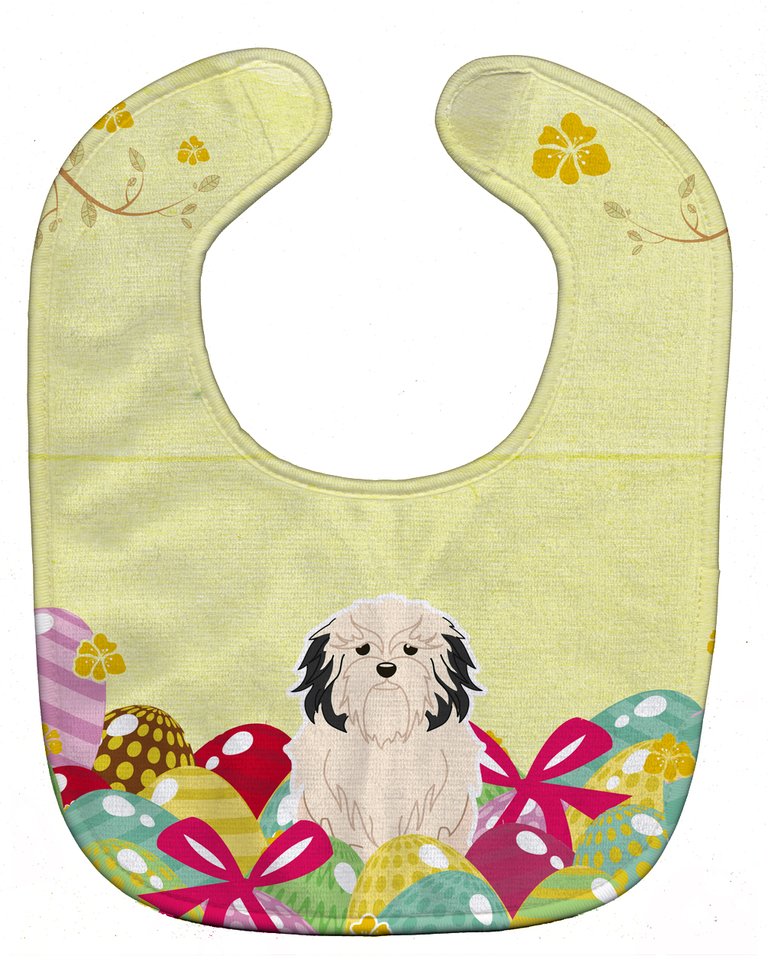 Easter Eggs Lowchen Baby Bib