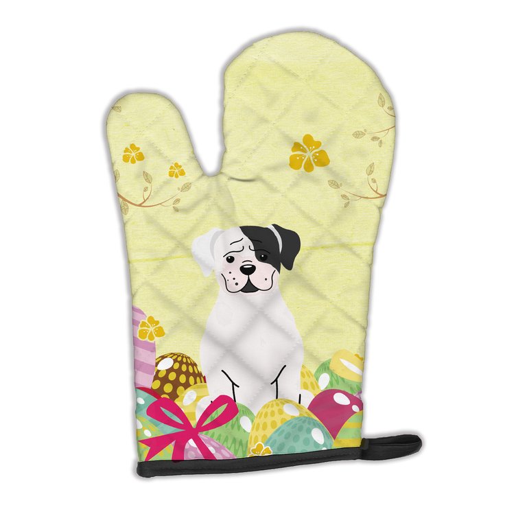 Easter Eggs White Boxer Cooper Oven Mitt