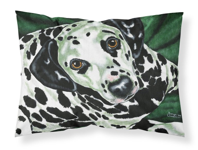 Emerald Beauty Dalmatian Fabric Standard Pillowcase