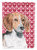 English Foxhound Hearts And Love Garden Flag 2-Sided 2-Ply