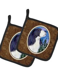 English Springer Spaniel Pair of Pot Holders