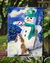 English Springer Spaniel with Artist Snowman Garden Flag 2-Sided 2-Ply