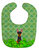 English Toy Terrier Shamrocks Baby Bib