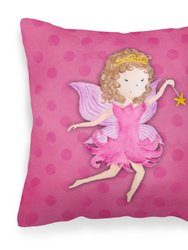 Fairy Princess Watercolor Fabric Decorative Pillow