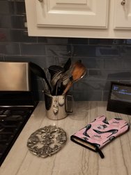 Fashion Diva Shoes and Perfume Oven Mitt