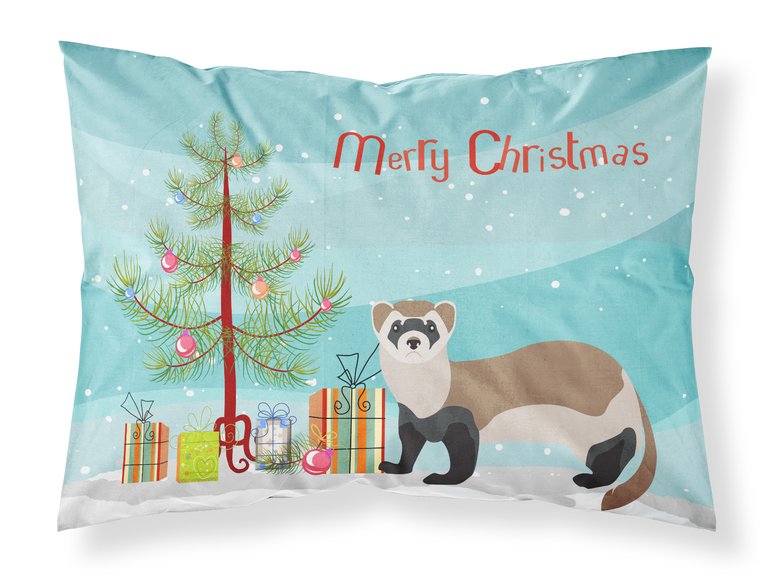 Ferret Christmas Fabric Standard Pillowcase