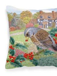 Fieldfare by Sarah Adams Fabric Decorative Pillow