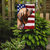 Fila Brasileiro Dog American Flag Garden Flag 2-Sided 2-Ply