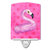 Flamingo Floaty Pink Polkadot Ceramic Night Light