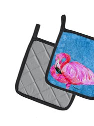 Flamingo Pair of Pot Holders