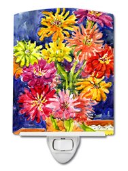 Flower - Gerber Daisies Ceramic Night Light