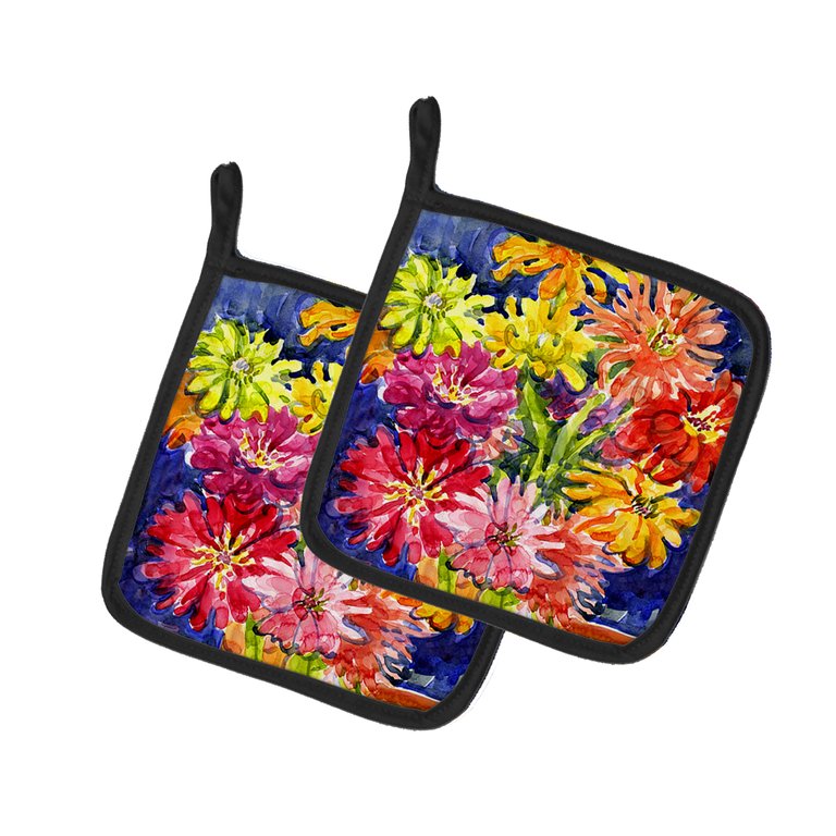 Flower - Gerber Daisies Pair of Pot Holders