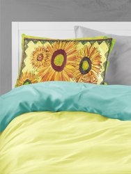 Flower - Sunflower Fabric Standard Pillowcase