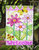 Flower Welcome Garden Flag 2-Sided 2-Ply