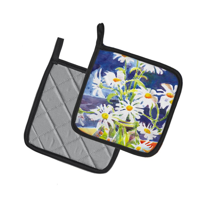 Flowers - Daisy Pair of Pot Holders