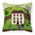 Folk Art Country House Fabric Decorative Pillow