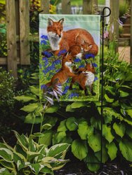 Fox Family Garden Flag 2-Sided 2-Ply