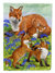 Fox Family Garden Flag 2-Sided 2-Ply