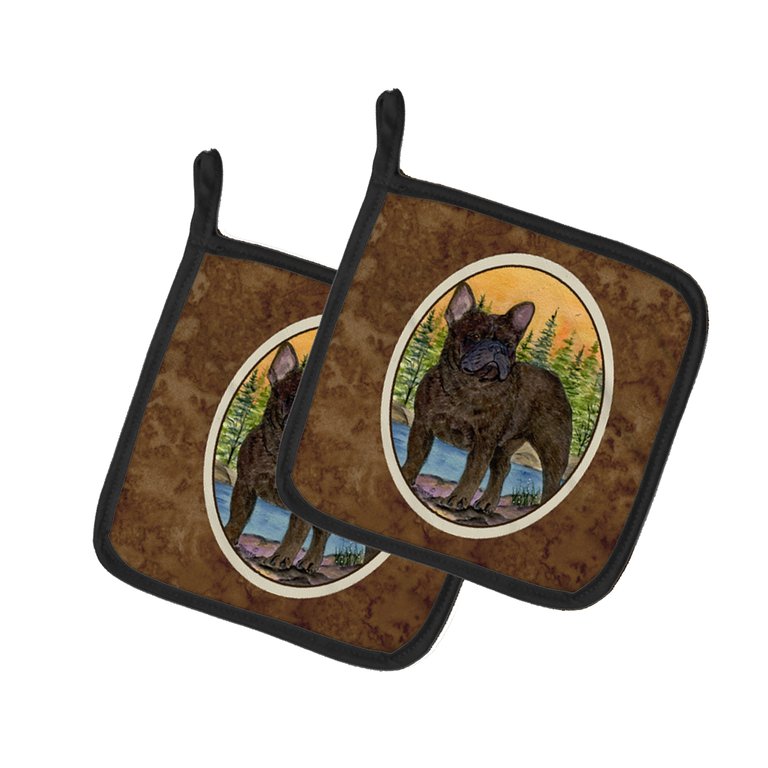 French Bulldog Pair of Pot Holders