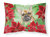 French Bulldog Poinsettas Fabric Standard Pillowcase