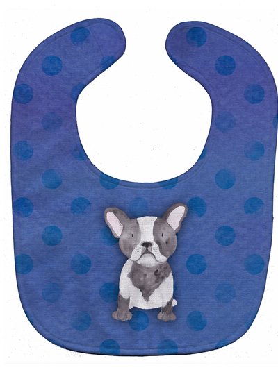 Caroline's Treasures French Bulldog Polkadot Watercolor Baby Bib product